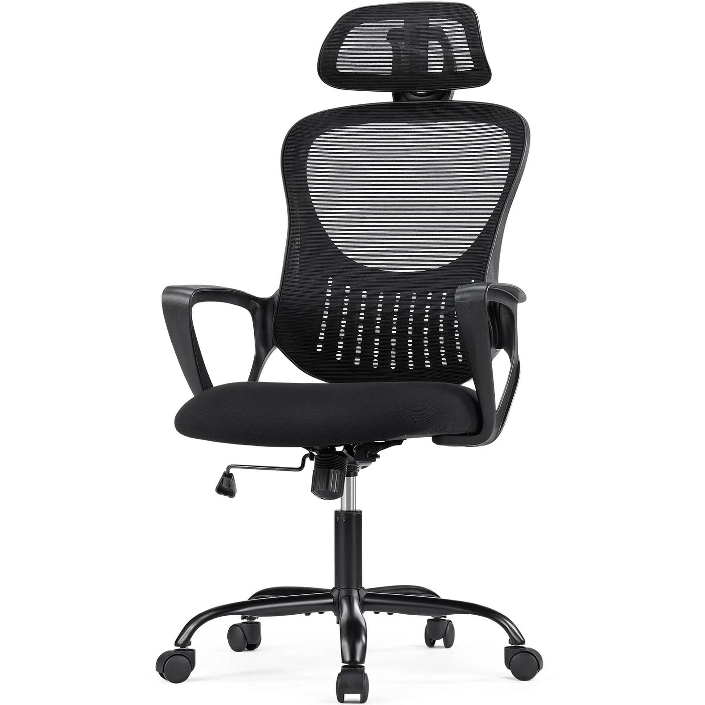 JHK Ergonomic Mesh Fixed Armrest Living Room Rocking Gaming Chair Adjustable Headrests Comfortable Lumbar Support For Home