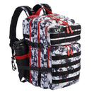 LHI 45L Tactical Backpack Waterproof Tie-Dye Sports Travel Daily Gym Rucksacks Weekend Overnight Daypack With Bottle holder - M & M Global