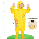 Children Rainwear And Rain Pants Sets Kids Boys Girls Waterproof Jumpsuit Hooded One-Piece Cartoon Dinosaur Waterproof Baby Suit - M & M Global