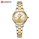 CURREN-Women's Simple Dial Wristwatch, Elegant and Charming Bracelet Quart Watches for Lady, Fashion Brand - M & M Global