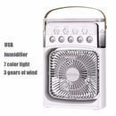 3 In 1 Fan AIr Conditioner Household Small Air Cooler LED Night Light Portable Humidifier Air Adjustment Fan Office Home Fan New - M & M Global