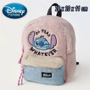 New Disney Plush Backpack Ins Japanese Blue Stitch Funny Cartoon Large-Capacity Student Backpack Kindergarten Bag Child Gift - M & M Global