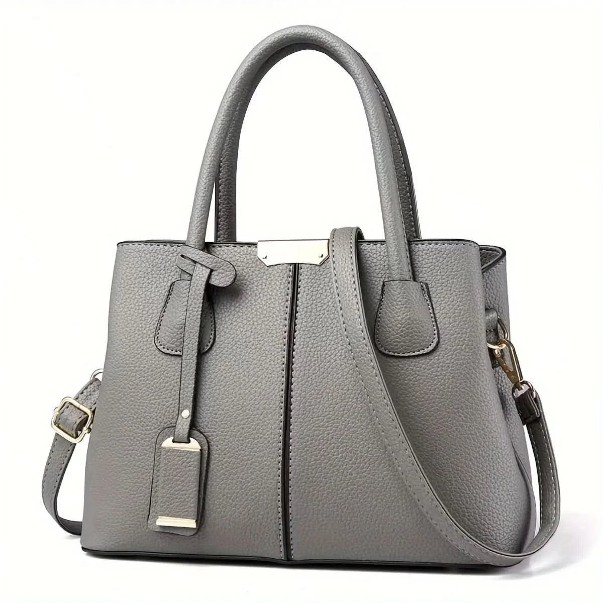 2024 new European and American foreign trade women bag lychee pattern fashion handbag shoulder bag oblique span bag - M & M Global