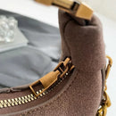 Mini Semicircle Saddle Crossbody Bag For Women Luxury Lemon Color Handbag Half Moon Bag Fashion Chain Lady Cross Body Bag - M & M Global
