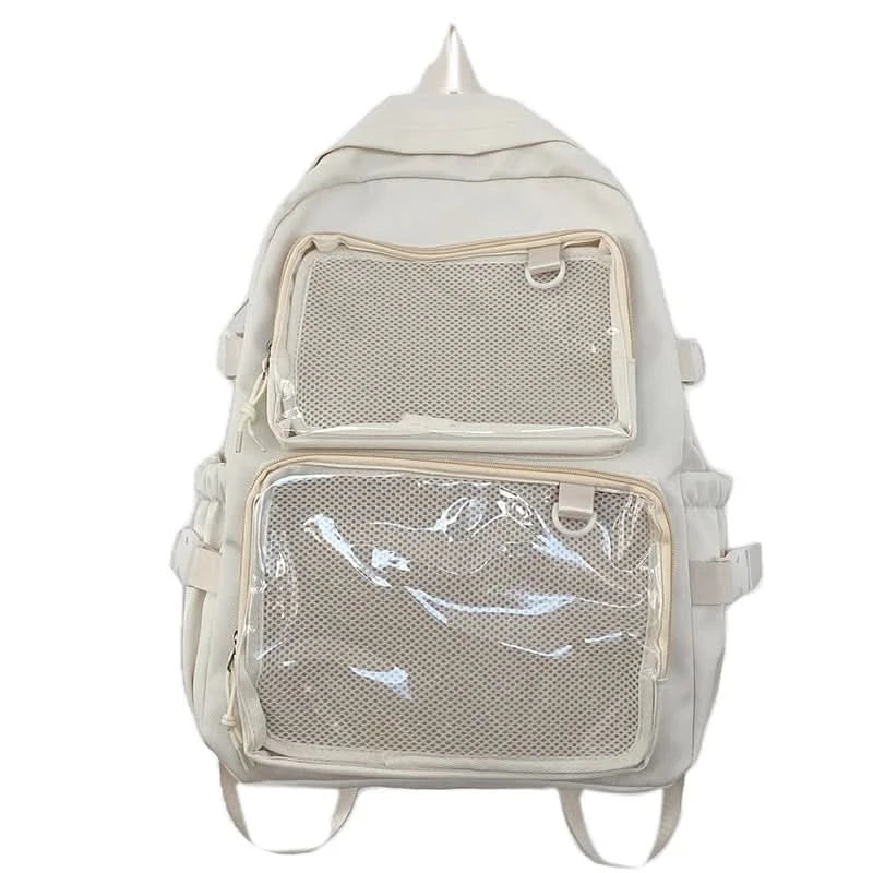 Japanese Style Transparent Ita Bag for Girls Comic Cons Large Capacity Women Backpack Fashion School Bags for College Student JK - M & M Global