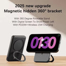 Slim Mini Wireless Magnetic Power Bank Fast Charger Stand Portable External Battery For iPhone Samsung  for MagSage Powerbank