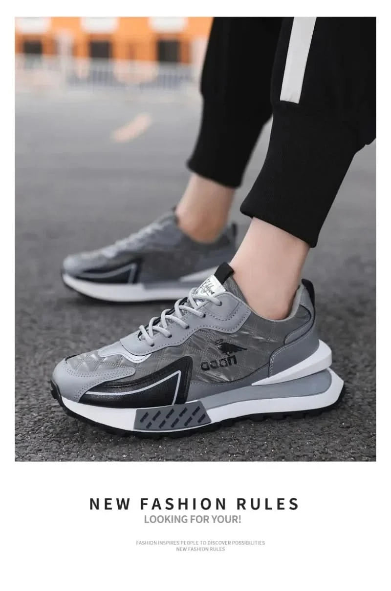 Men Sneakers Autumn Fashion Breathable Running Shoes Outdoor Jogging Sports Trainers Platform Non-slip - M & M Global