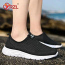 YRZL Men's Sneakers Breathable Mesh Men Casual Shoes Outdoor Non-Slip Big Size Loafers Walking Lightweight Male Tennis shoes - M & M Global
