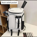 Tennis Badminton Rackets Backpack Large Commuting Sports Bag Shoes Pocket Dry Wet Outdoor Travel Laptop College Schoolbag