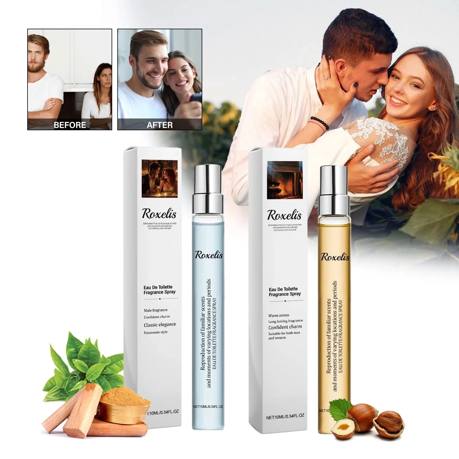 Roxelis Eau De Toilette Fragrance Spray Perfume Halloween Atmosphere Perfume Men's perfume Long Lasting Light Fragrance 0.34 OZ - M & M Global