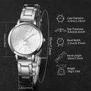 Luxury Watch for Women Simple Round Dial Stainless Fashion Gold Bracelet Quartz Wristwatch Students Ladies Watches Reloj Mujer - M & M Global