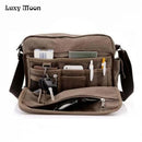 High Quality Multifunction Canvas Bag travel bag men messenger bag brand men's crossbody bag luxury vintage style briefcase w304 - M & M Global