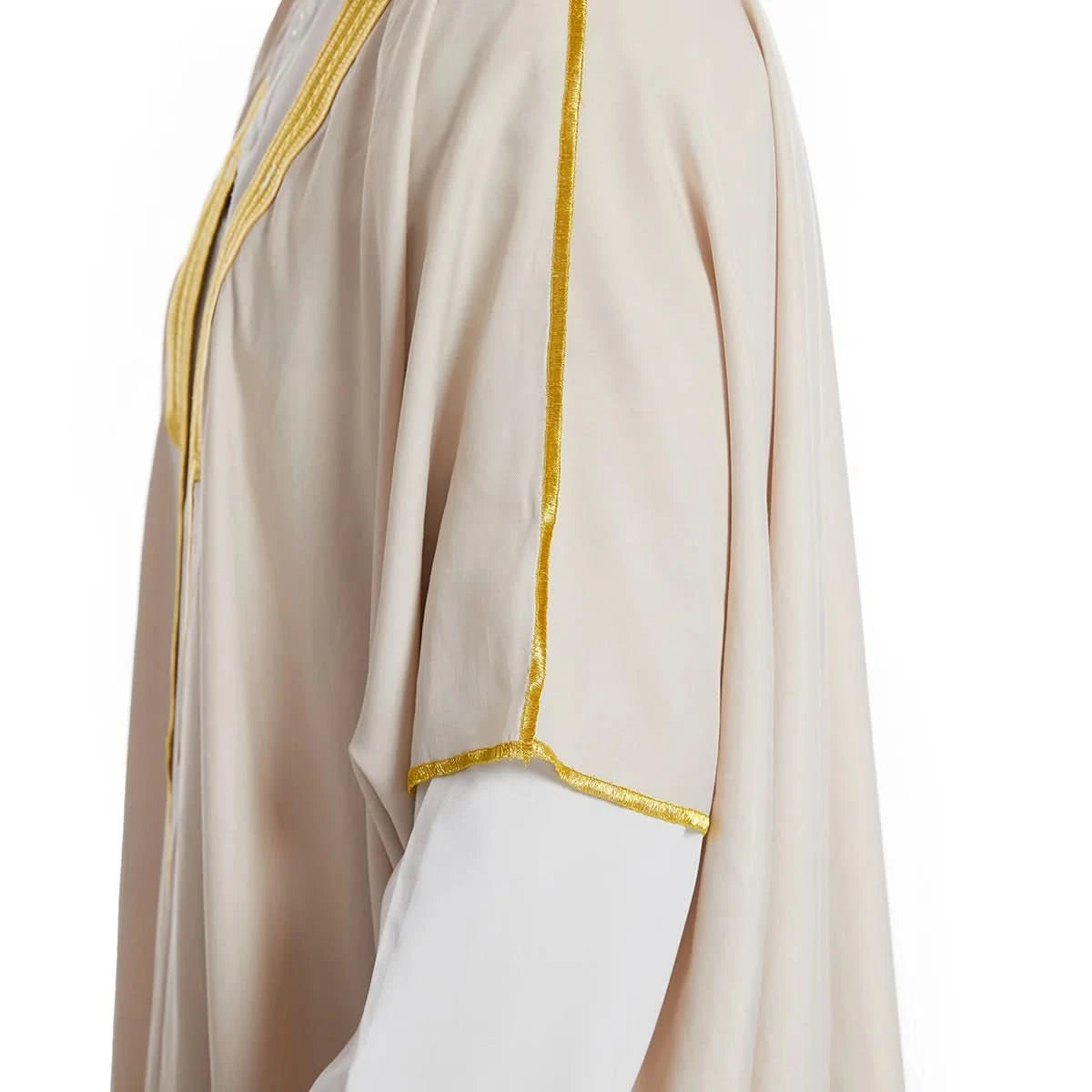 Muslim Arab Men Thobe Thawb Caftan Eid Jubba Thobe Mens Cardigan Abaya Long Dress Ramadan Robe Saudi Arab Musulman Caftan Dubai - M & M Global