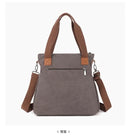 Cross-border large-capacity canvas women's bag, casual cross-body bag, Korean-style fashionable tote bag, simple handbag, new st - M & M Global