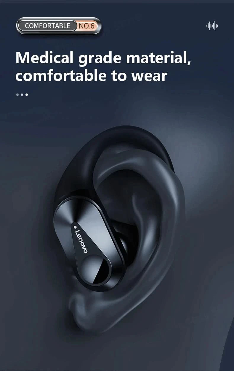 Ship From US Lenovo LP75 Bluetooth 5.3 Headphones Wireless Music Earphones LED Digital Display Noise Reduction Game Earbuds New