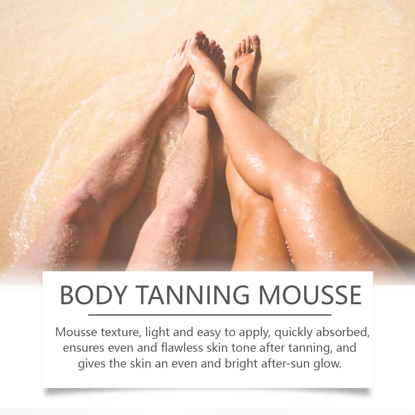 Summer Self-tanning Mousse Helps Natural Tan Wheat-colored Bronze Skin Dark Complexion Moisturize Sunless Self Tanner Face Body - M & M Global