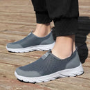 2023 Lightweight Men Casual Shoes Breathable Slip on Male Casual Sneakers Anti-slip Men's Flats Outdoor Walking Shoes Size 39-47 - M & M Global