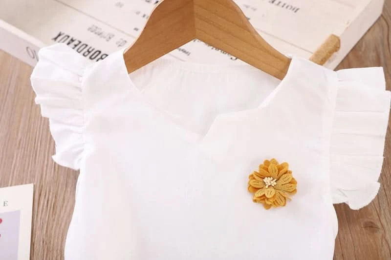 New Summer Fashion Baby Clothes Suit Children Girls Vest Shorts 2Pcs/Sets Toddler Clothing Infant Casual Costume Kids Tracksuits - M & M Global