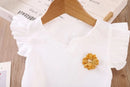 New Summer Fashion Baby Clothes Suit Children Girls Vest Shorts 2Pcs/Sets Toddler Clothing Infant Casual Costume Kids Tracksuits - M & M Global