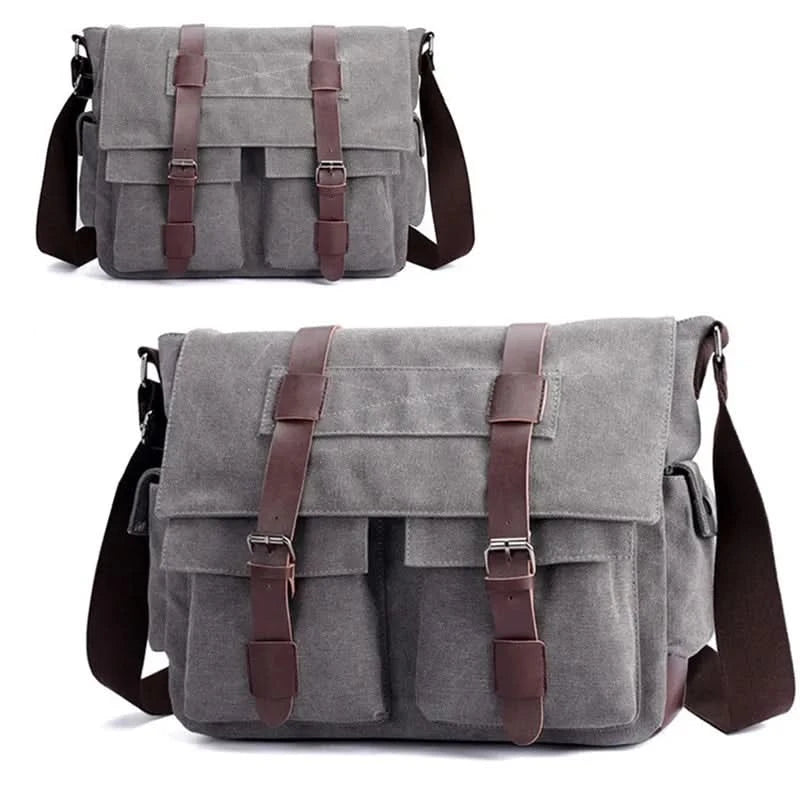 Men's Vintage Canvas Bag Men Casual Crossbody Bag For Men Messenger Bag Man Travel Shoulder Bags Bolsa Masculina High Quality - M & M Global