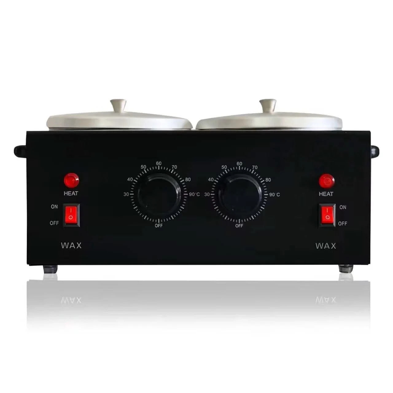 Dual Wax Pots Professional Electric Wax Heater Machine Parrafin Waxing Machine for Hair Removal Facial Skin Body SPA Salon - M & M Global