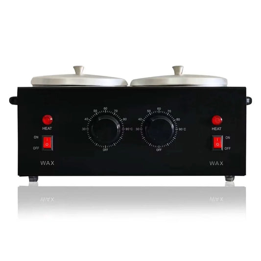 Dual Wax Pots Professional Electric Wax Heater Machine Parrafin Waxing Machine for Hair Removal Facial Skin Body SPA Salon - M & M Global