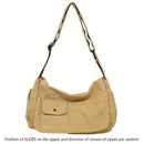 Casual Canvas Messenger Bag Versatile Flip Large Capacity Shoulder Book Bag For Student Adjustable Crossbody Bag For Men Women - M & M Global