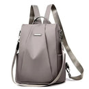 New fashion nylon solid color lightweight waterproof large capacity detachable shoulder strap multi functional women's backpack - M & M Global