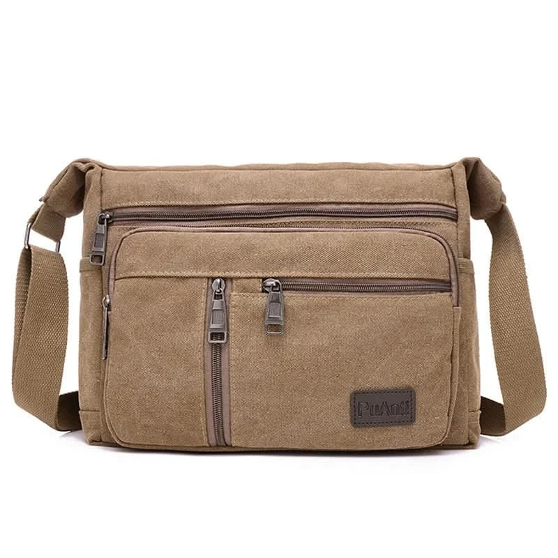 Men's Vintage Canvas Bag Men Casual Crossbody Bag For Men Messenger Bag Man Travel Shoulder Bags Bolsa Masculina High Quality - M & M Global