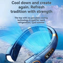 Portable Neck Mounted Fan Typc Charging Adjustable 5-Speed Turbine Neckband Fan Without Blades Suitable For Outdoor Use - M & M Global