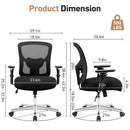 JHK Ergonomic Mesh Backrest Lumbar Support Office Chair Adjustable Height  3D Armrest Comfortable Sponge Cushion Gaming Chairs