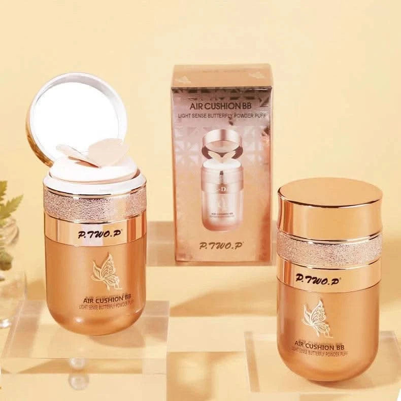 Air Cushion BB Cream Butterfly Powder Puff Moisturizing Foundation Concealer Whitening Oil-control Waterproof Makeup Cosmetics - M & M Global