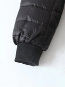 New Mid Length Korean Edition Hooded Fit Women Jackets Autumn Winter Mid-length Office Cotton Coats Warm Lamb Fleece Parkas