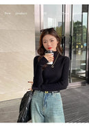 Chic Autumn Winter 2025 Pullovers Women Long Sleeve Casual Turtleneck Warm Basic Sweater Knit Jumpers Solid Color Slim Tops