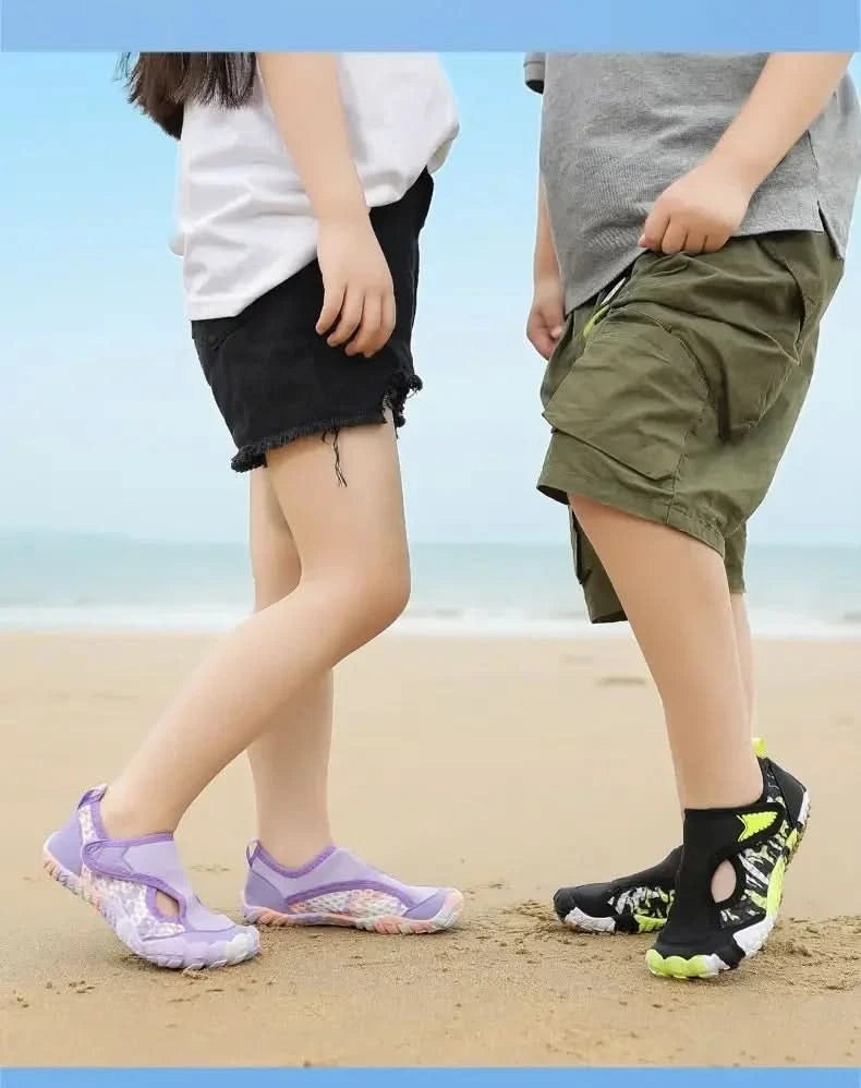 Swimming Beach Sneakers Children Diving Surfing Boating Wading Sports Shoes Kids Aqua Barefoot Water Shoes Quick-Dry Boys Girls - M & M Global