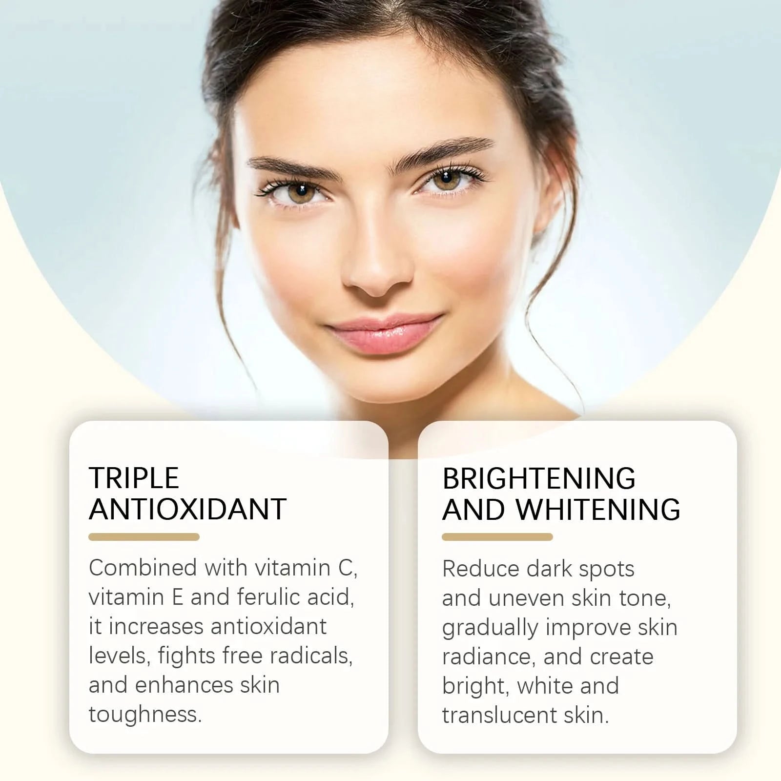 Ferulic Acid Serum Fade Fine Lines Firming Moisturizing Brightening Shrink Pores Vitamin C E Facial Essence Nourishing Skin Care - M & M Global