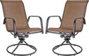 Swivel Outdoor Rocker Chairs with 360° Swivel & Rocking Motion, Weather-Resistant Fabric & Powder-Coated Steel Frame