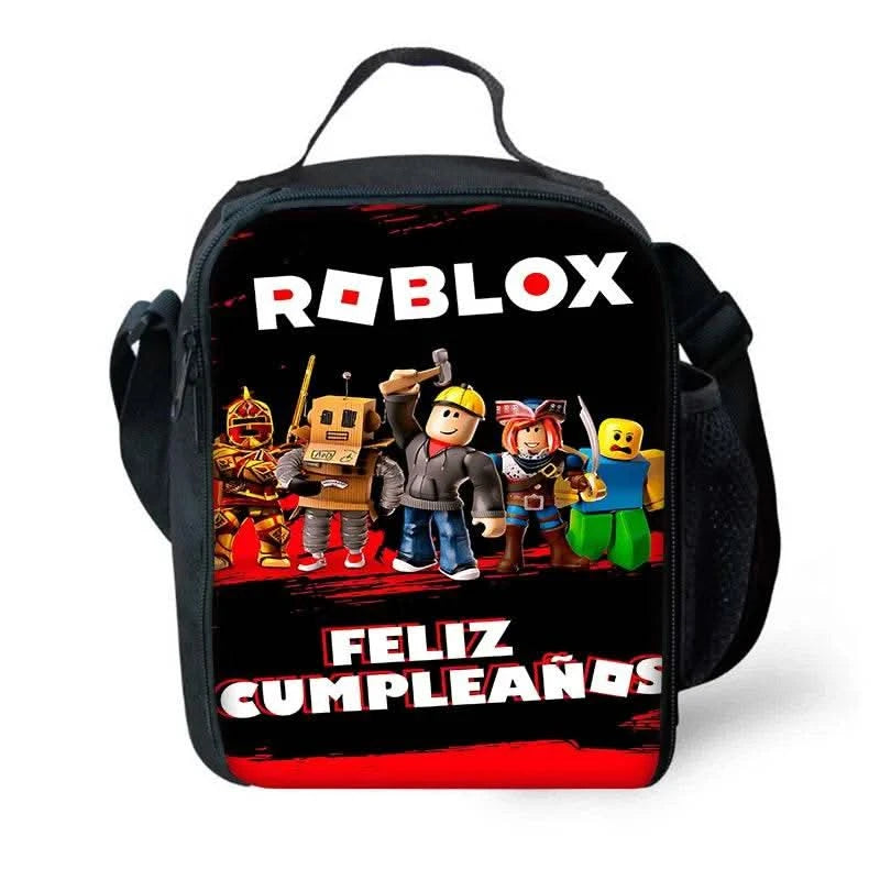 Child School Game R-RobloxS Backpack with Lunch Bags ,Pencil Bags ,School Bags for Boys Girls Best Gift - M & M Global