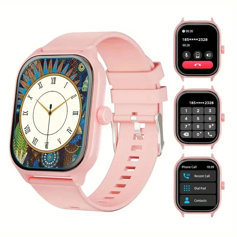 Smart watch with full touch screen, call, message reminder and other functions, compatible with iPhone/Android phones