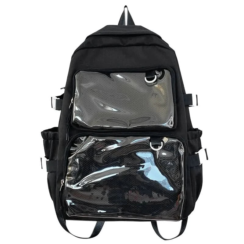 Japanese Style Transparent Ita Bag for Girls Comic Cons Large Capacity Women Backpack Fashion School Bags for College Student JK - M & M Global