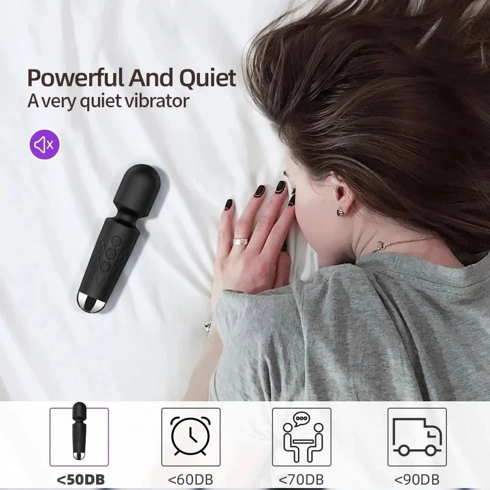 Portable Electric Massage Stick with 8 Adjustable 20 Modes, Suitable for The Back/Neck/Legs/Waist, Relieving Fatigue - M & M Global