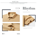 100% pure cotton boutique short sleeved high-end men's polo shirt summer high-quality solid color topsbusiness casual T-shirt