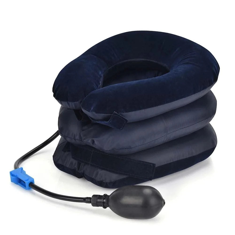 Cervical Neck Traction Medical Correction Device Cervical Support Posture Corrector Neck Stretcher Relaxation Inflatable Collar - M & M Global