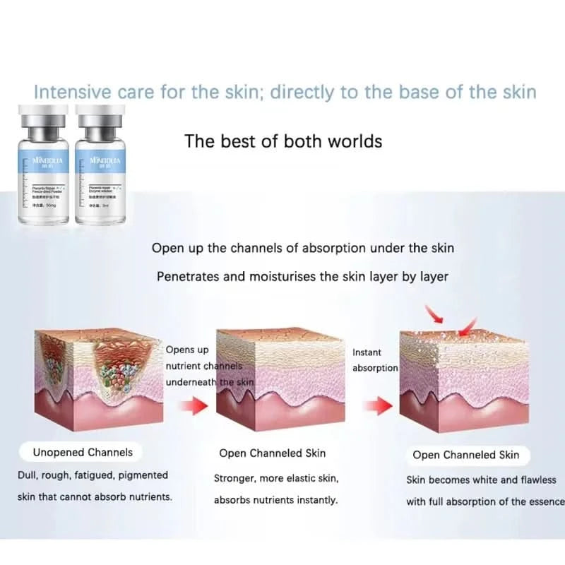 Placenta Freeze-dried Powder Essence Repair Facial Hydrating Nourishing Pore Shrinking Skin Rejuvenate Skin Care - M & M Global