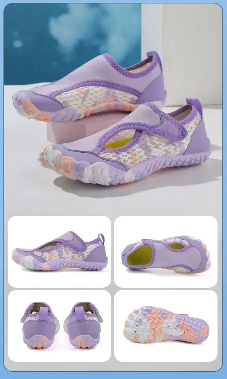 Swimming Beach Sneakers Children Diving Surfing Boating Wading Sports Shoes Kids Aqua Barefoot Water Shoes Quick-Dry Boys Girls - M & M Global