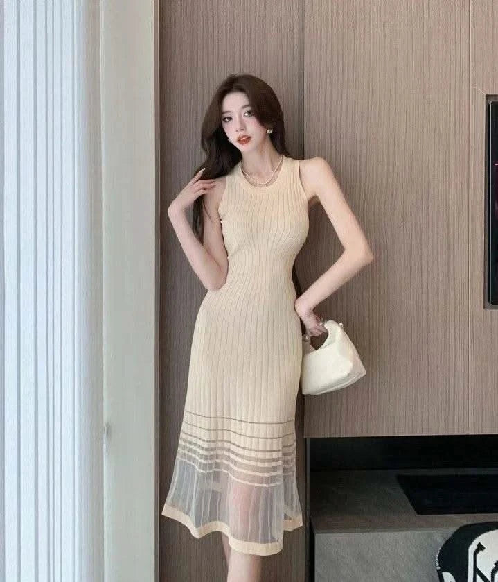 Dresses for Women Black SMidi Woman Dress Party Evening Night Club Prom Casual Youth G Fashion Summer 2024 Retro Sensual Sexy X - M & M Global