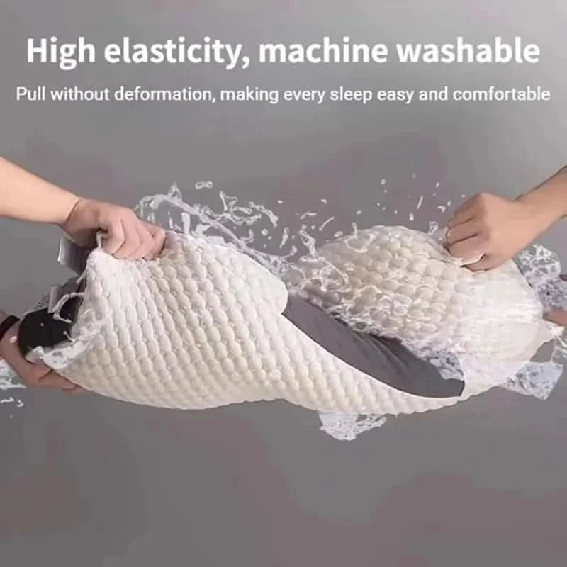 Massage Neck Pillow Soft Adjustable Ergonomic Knitted Orthopedic Contour Support Pillow