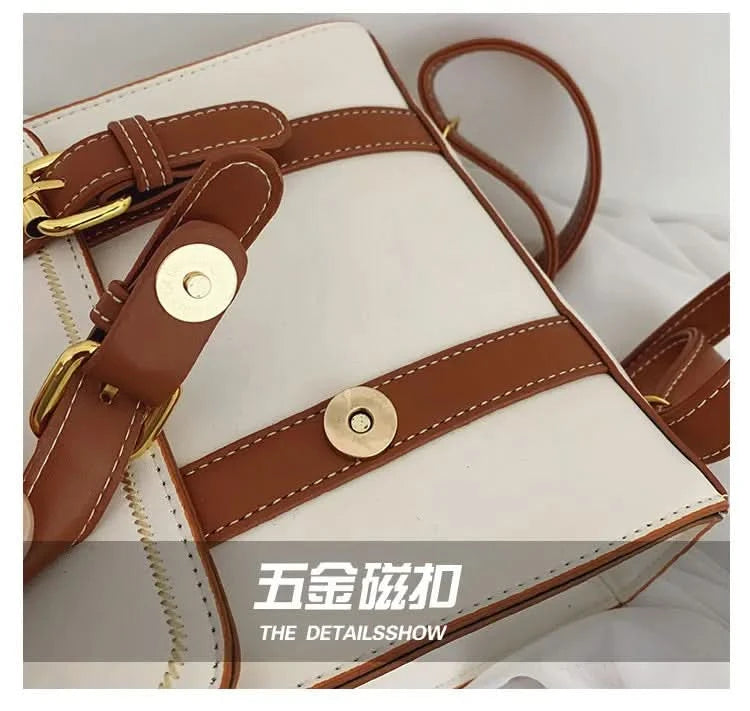 Vintage women messenger bags pu leather female shoulder bag small ladies Totes 2024 new Multifunction schoolbag bagpack handbag - M & M Global