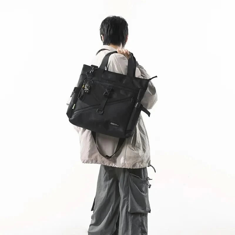 Japanese tooling style ballistic nylon tote bag men's shoulder commuter messenger bag large capacity computer handbag briefcase - M & M Global