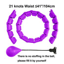 21/24/27/30 Knots Sport Fitness Hoops Abdominal Thin Waist Exercise Massage Hoop Fitness Equipment Gym Home Training Weight Loss - M & M Global